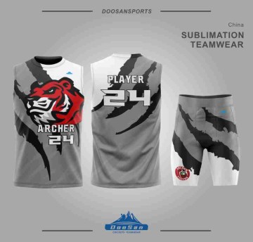 Men's Custom Tiger Scratch Flag Football Team Uniform Set  Sleeveless Sublimated Jersey & Athletic Shorts 2-Piece Training Suit