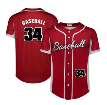 Custom Full-Button Baseball Jersey – Full Color Dye Sublimated, Personalized Name & Number