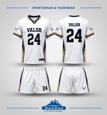 Wholesale Custom Number Logo Lacrosse Jersey & Shorts Team Uniform Supplier-1