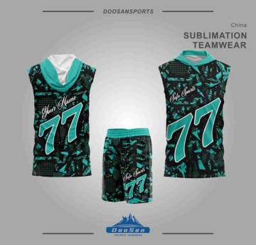 Custom Sportswear 7v7 Flag Football Team Uniform Set Premium Sleeveless Hoodie & Shorts Performance Teamwear