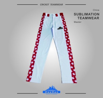 Custom Canada Maple Leaf Sublimation Baseball Pants - Straight Leg