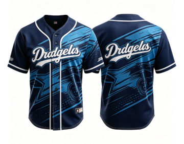 Full Sublimation Custom Baseball Jersey Men Short Sleeve Button Down Motorcycle Graphic Print Baseball Uniform