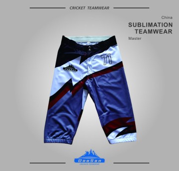 Gradient Geometric Sublimation Cropped Baseball Pants
