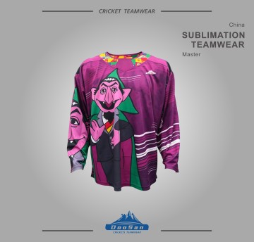 Custom Printed Long Sleeve Hockey Jersey - Cartoon Theme Teamwear