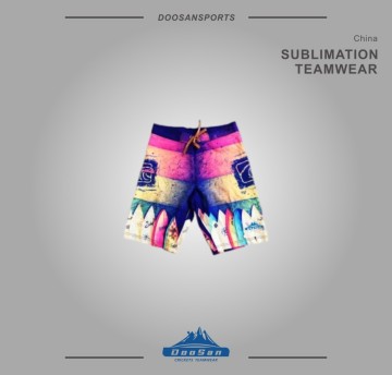 Vibrant Sublimation Printed Board Shorts – Quick-Dry Surf & Swim Wear