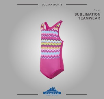 Colorful Chevron Pattern Sublimation One-Piece Swimsuit – Performance Fit