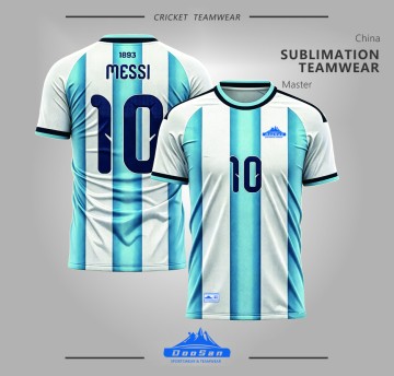 Argentina Home Soccer Jersey #10 Messi 1893 AFA Three Stars World Cup Champion Football Shirt Supplier Factory