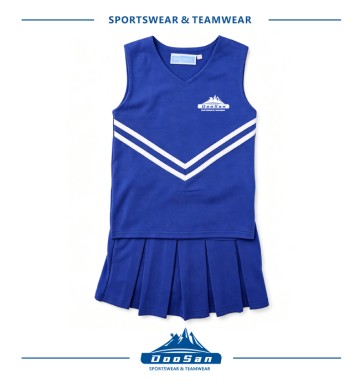 Blue V‑Neck Sleeveless Chee...