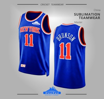 Custom Sublimated New York #11 Brunson Basketball Jersey | Doosan Sportswear Supplier