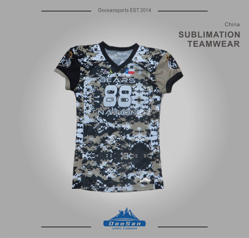 Custom Digital Camo American Football Jersey - "Bears Nation" #88