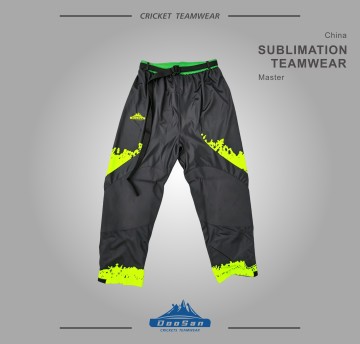 Custom Sublimation Hockey Shell Pants Black Neon Green Splatter Printed Sports Trousers with Adjustable Belt for Men