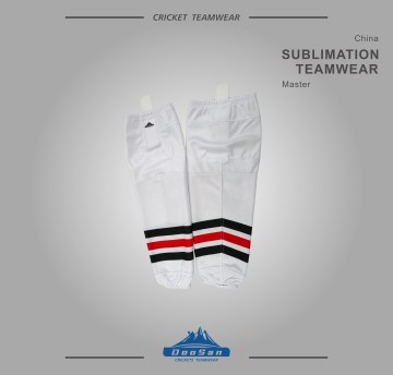 Wholesale Custom Team Ice Hockey Socks Sublimation Mesh Hockey Training Socks with Elastic Cuffs and Velcro