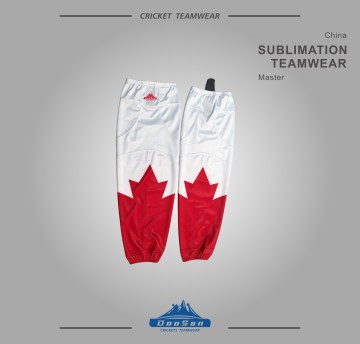 Custom Sublimated Ice Hockey Socks Breathable Mesh Hockey Shin Guard Covers with Velcro Tabs for Youth Adult Teamwear