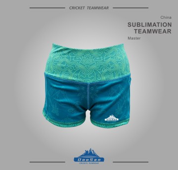 Women's High Waist Sublimated Yoga Shorts - Printed Athletic Workout Biker Shorts