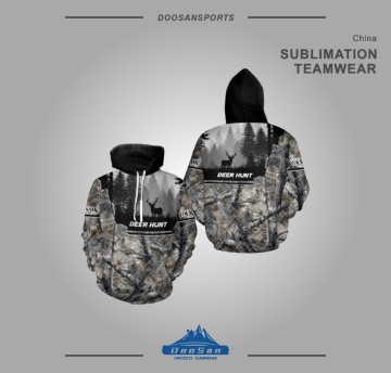 Men's Hunting Camo Apparel – Forest Silhouette Custom Name Hoodie & Shirts
