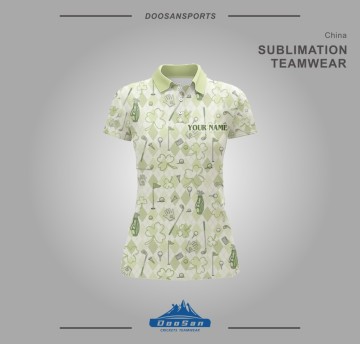 Women's Golf Polo Shirt – Custom Name & Team Name Sublimation Performance Top