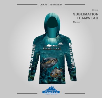Ocean Fish Print Sublimation Hoodie for Fishermen