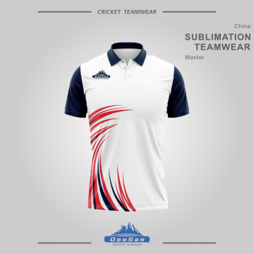 Custom Black and Red Polyester Cricket Jersey - China Manufacturer