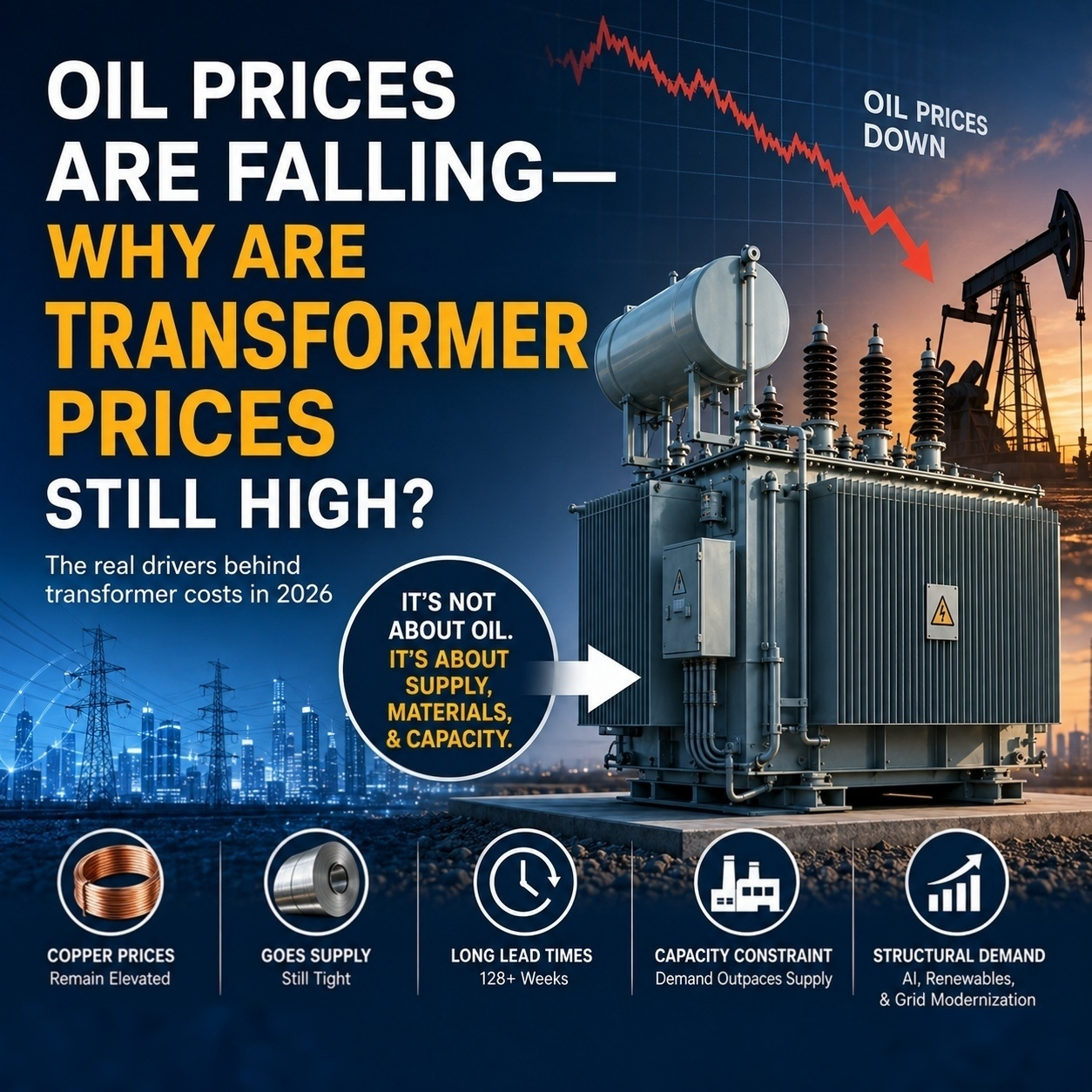 Oil Prices Are Falling—Why Are Transformer Prices Still High? | Derui Electric