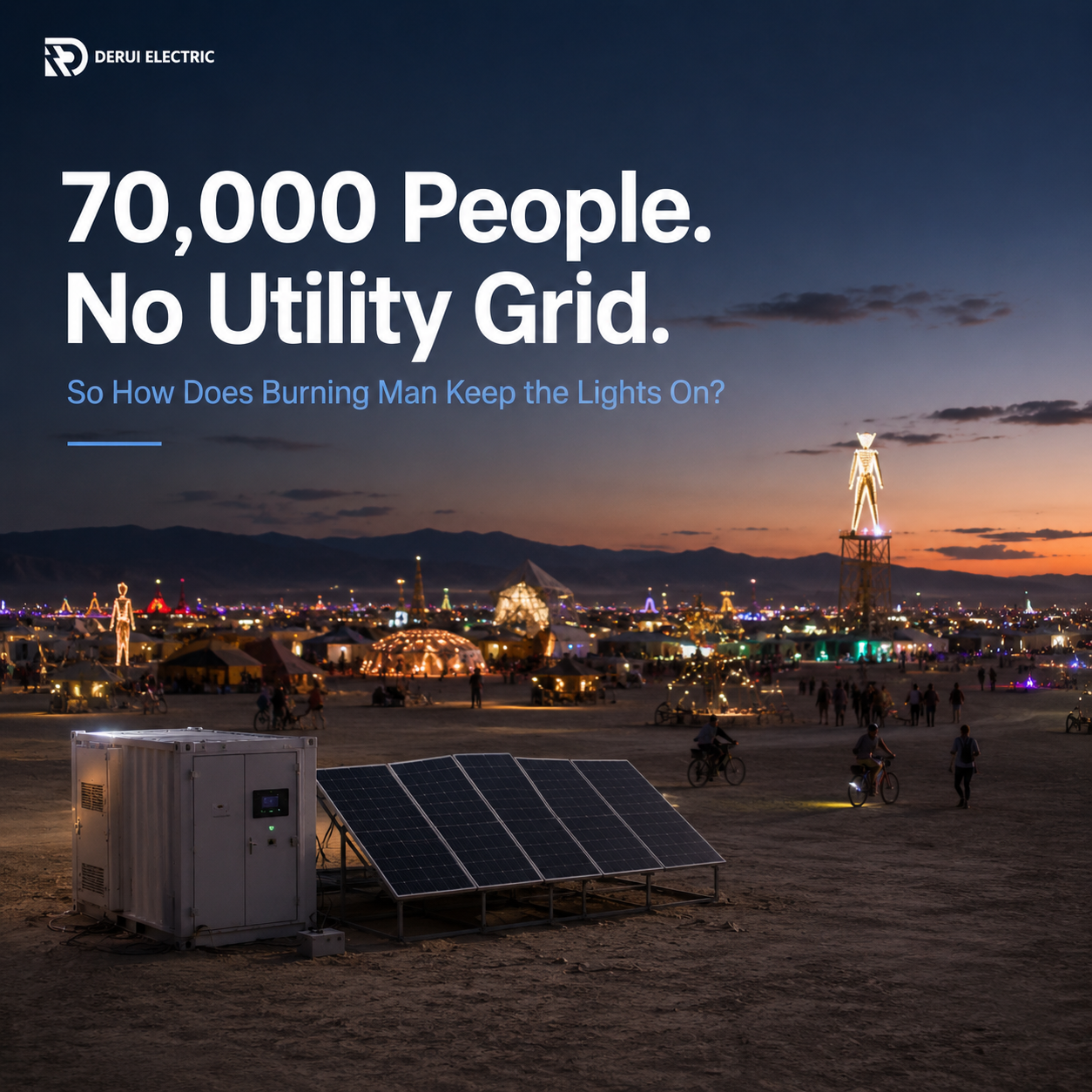70,000 People. No Utility Grid. So How Does Burning Man Keep the Lights On?