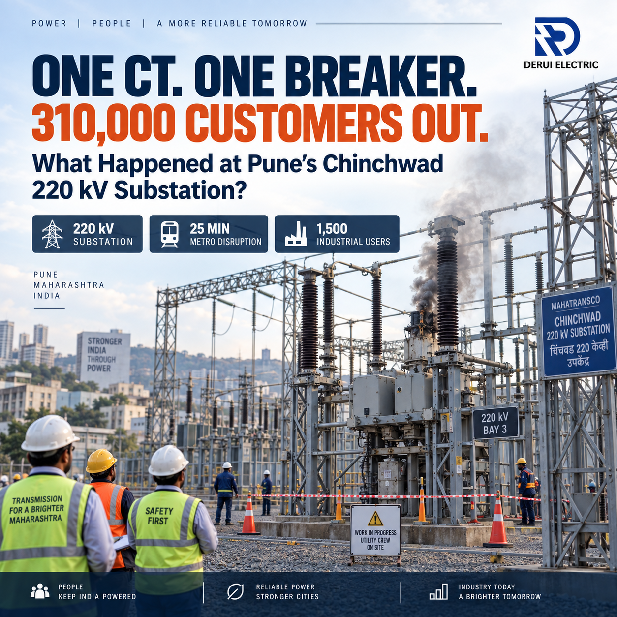 One CT and Breaker Exploded. Then 310,000 Customers, a Metro Line and 1,500 Industries Lost Power.