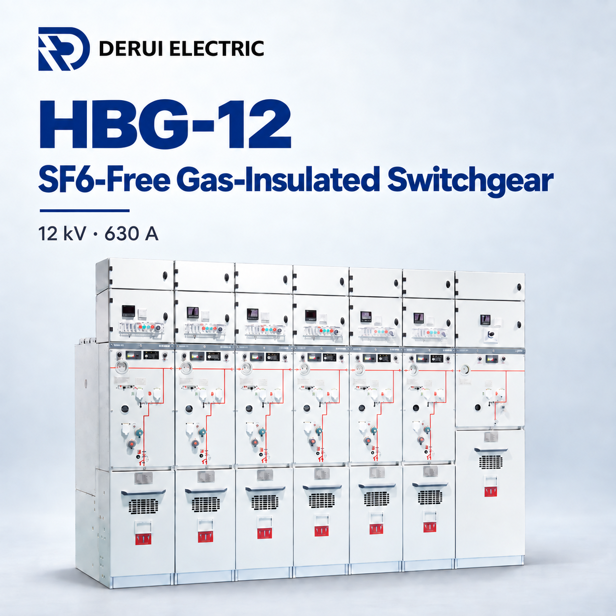 DERUI HBG-12: SF6-Free Gas-Insulated Switchgear for 12 kV Distribution
