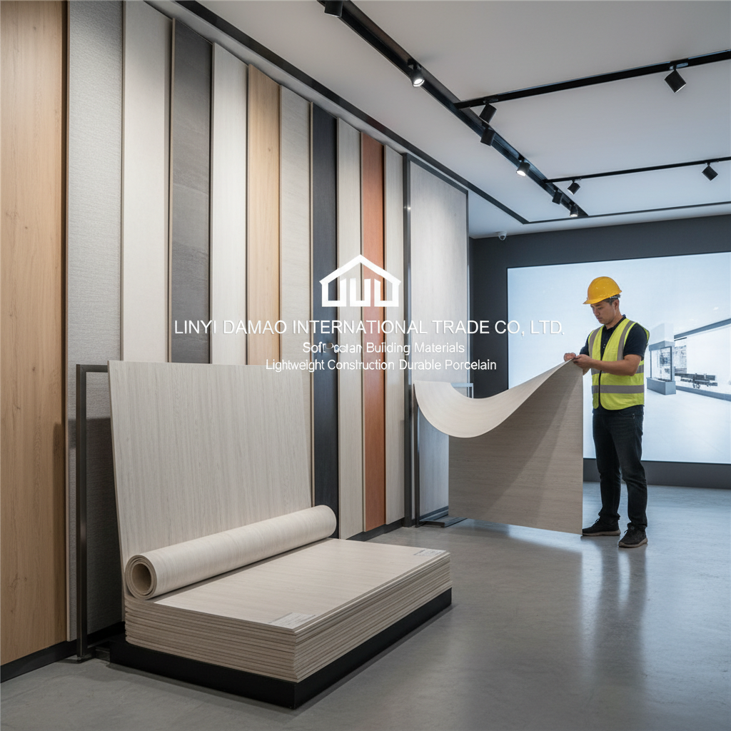 New materials in the construction industry: Soft porcelain sheet