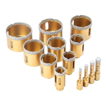 6-68mm M10 Thread Dry Vacuum Brazed Diamond Drilling Core Bit