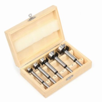 5PCS High Quality Round Shank Carbon Steel Wood Boring