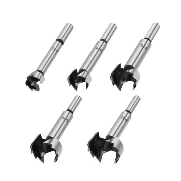 5PCS High Quality Round Shank Carbon Steel Wood Boring