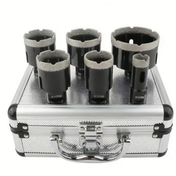 6pcs M14 Dry Vacuum Brazed Diamond Hole Saw (Set B)