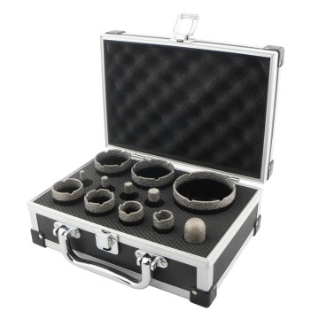12件套M14干式真空钎焊金刚石开孔器套装E - 中国供应商和工厂出品，品质优良
