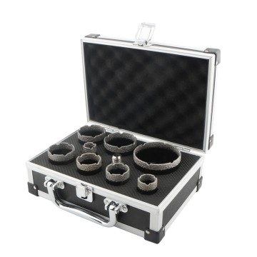 9pcs M14 Dry Vacuum Brazed Diamond Hole Saw (Set A)