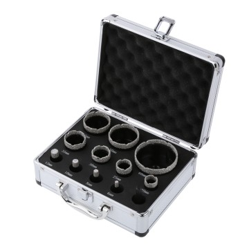 12-teiliges Set M14 Diamant-Lochsägen zum Trockenvakuumlöten in Aluminiumbox – Qualitätsprodukte von chinesischen Lieferanten und Herstellern