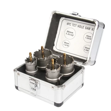4Pcs 30-50mm TCT Hole Saw Kits