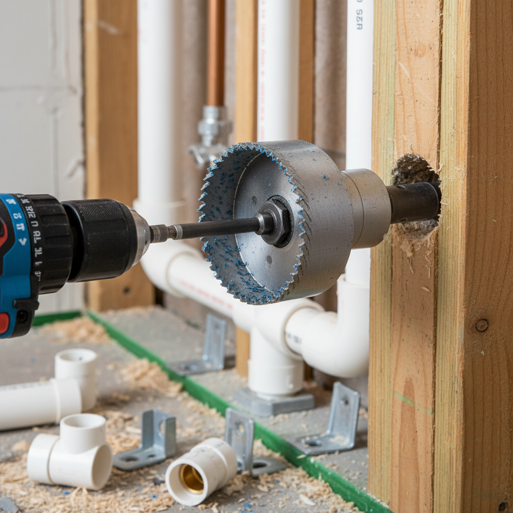 Hss Hole Saw For Plumbing Installation