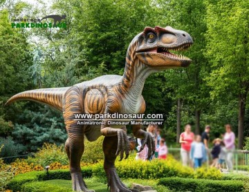 Estátua realista de dinossauro Deinonychus em tamanho real para parque temático | Fabricante chinês Parkdinosaur