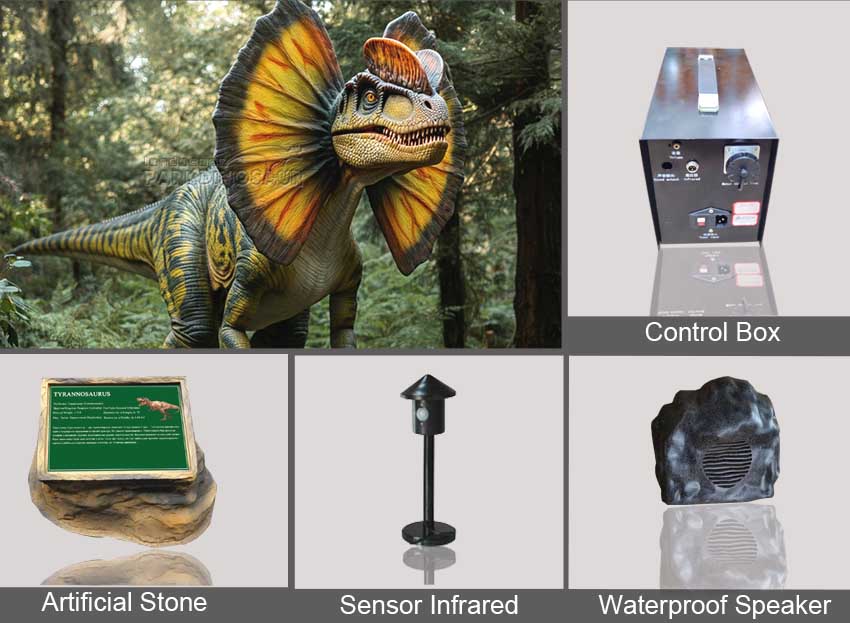 jurassic park dinosaur spitter animatronic dilophosaurus-Accessories