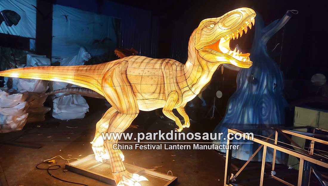 8. Dinosaur Lantern Trex Testing