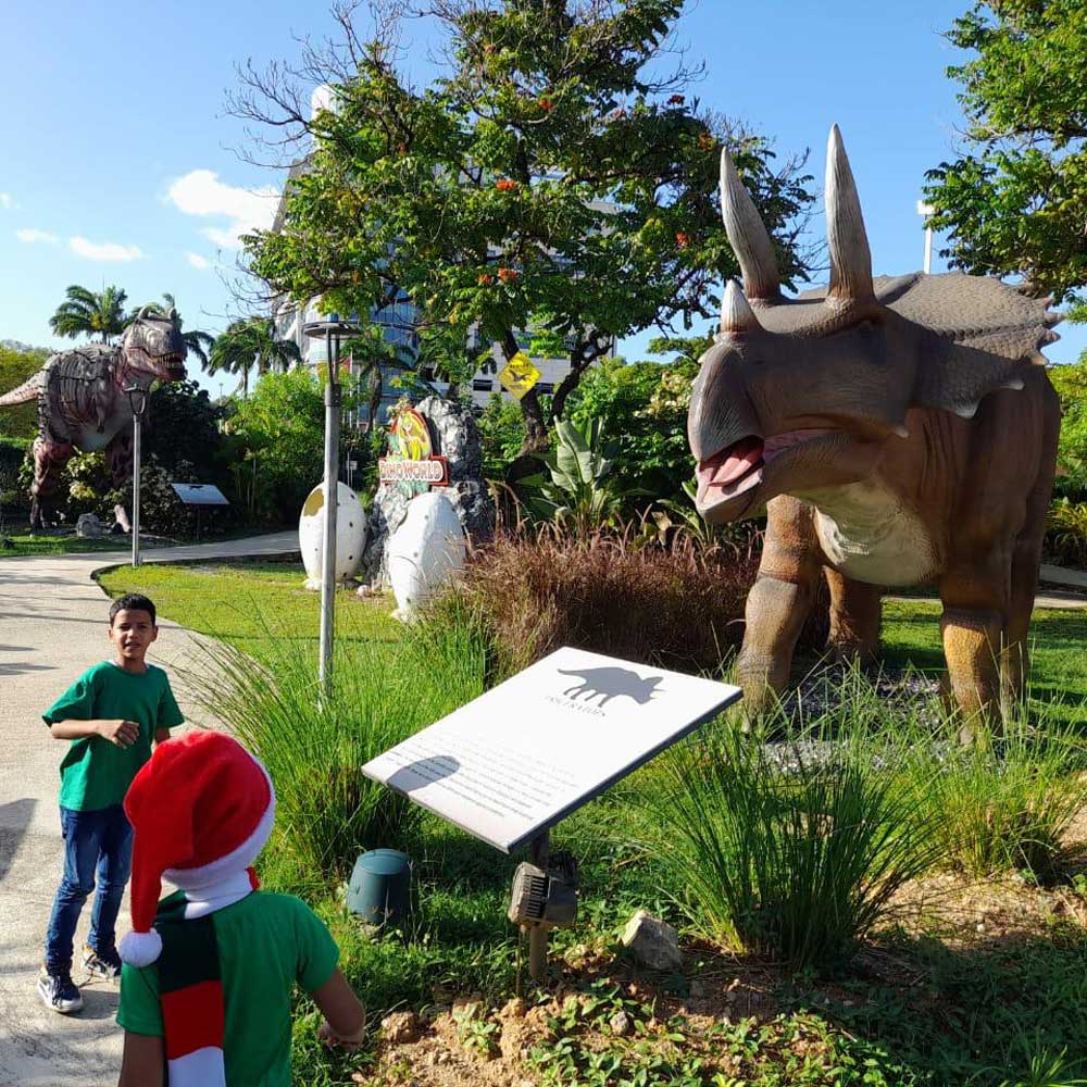 Animatroniczny-wielkości naturalnej-Triceratops