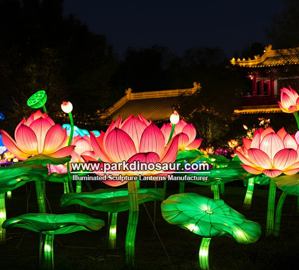 decoração noturna do Festival das Lanternas Chinesas