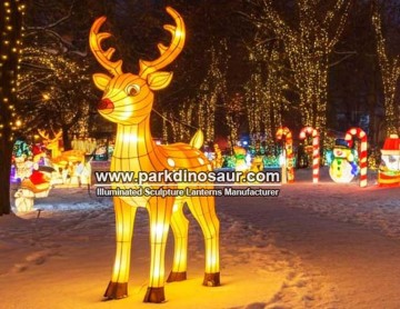 Verlichte lantaarns met kerstthema: Herten verlichten de nacht | Betrouwbare Chinese fabrikant van lantaarns voor het lantaarnfestival