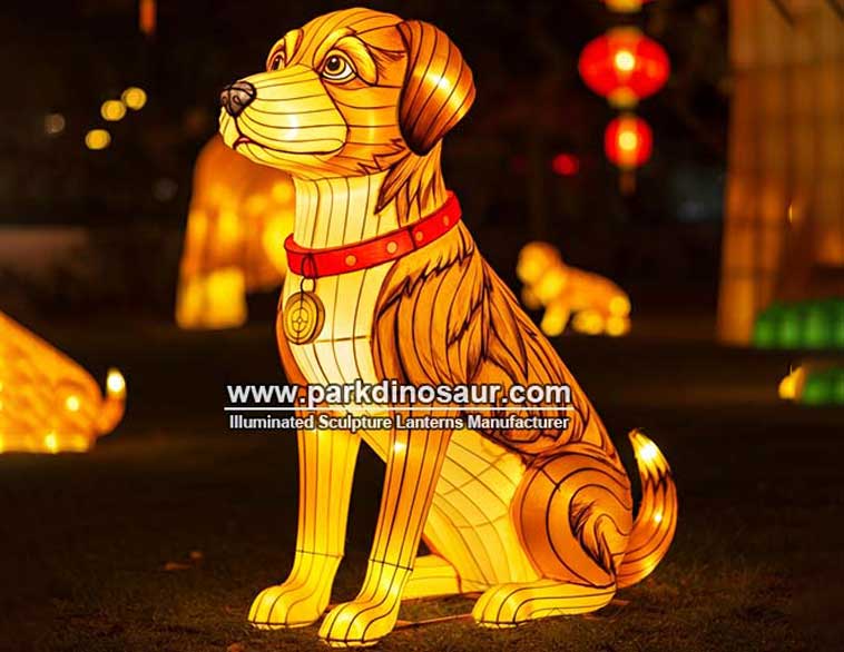 Nieuwjaarslantaarn met prachtige dierenlantaarn, model hond | Chinese fabrikant