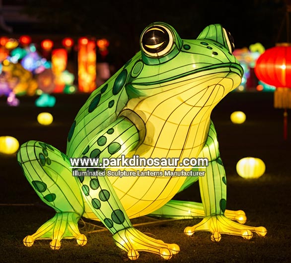 China Levensechte Kikker Zijden Verlichting Insectenfestivallantaarn -01
