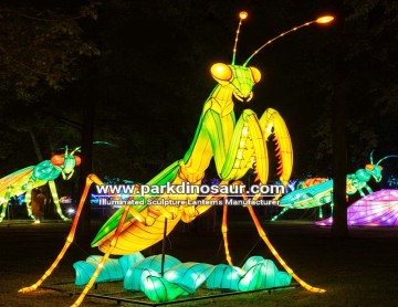 Buitenlantaarn voor het festival met de insecten bidsprinkhaan, decoratie | Chinese fabrikant