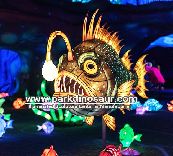 Festival van lichtjes: lantaarns met tropische vissen als thema voor parkdecoratie - 02