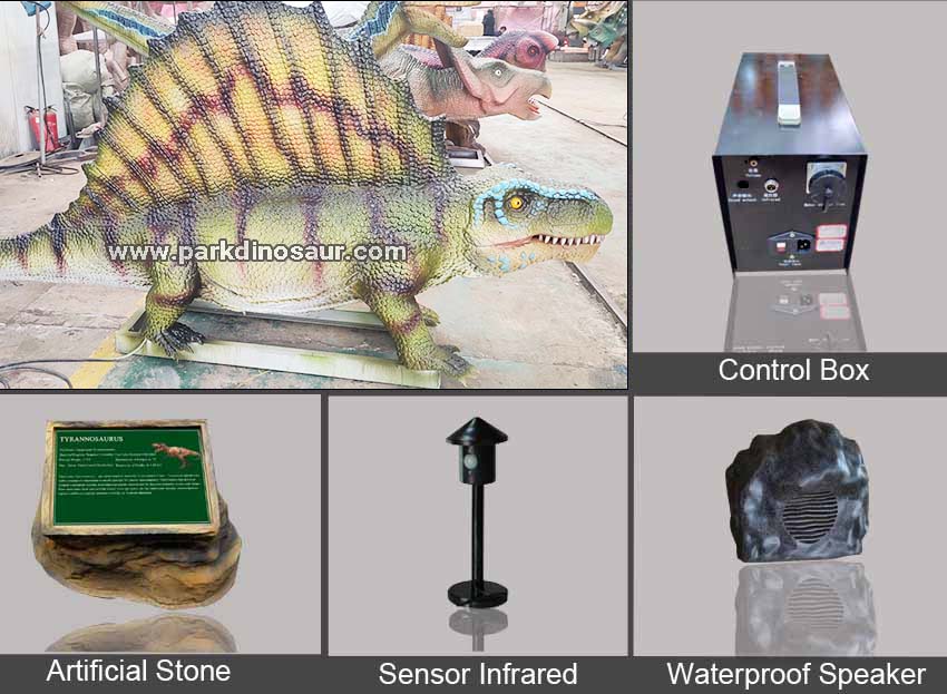 Dinossauros animatrônicos personalizados Dimetrodon - Acessórios
