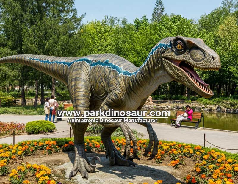 Dinosaur animatronics velociraptor dinoaur statue life size for sale-01.jpg
