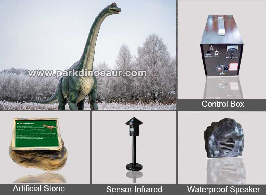 Dinosaur Sculpture Park Statue Parasaurolophus-Accessories