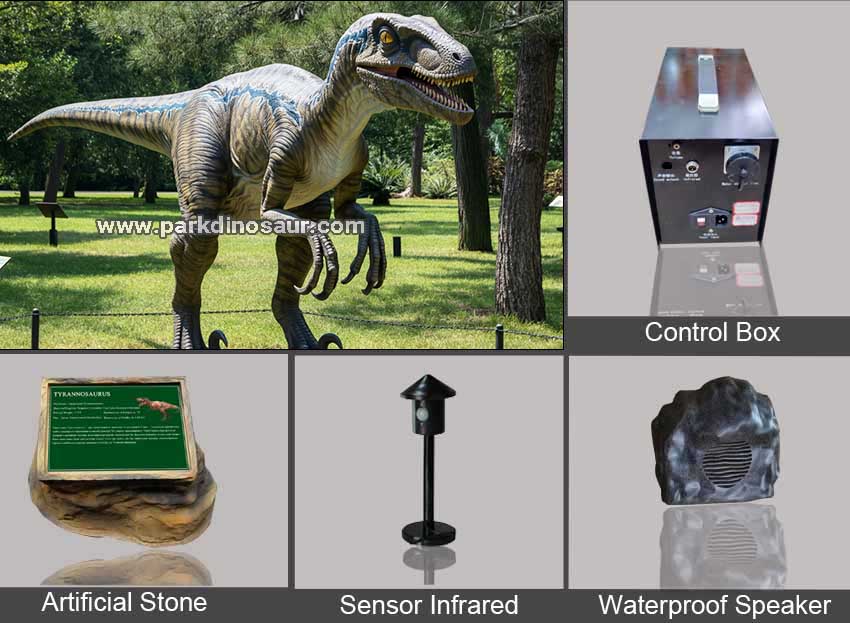 Fabricante experiente produz dinossauros animatrônicos à prova de intempéries para parques temáticos - acessórios